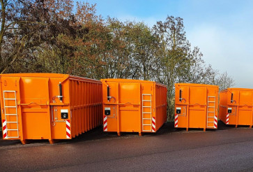 Великогабаритний контейнер для нового центру переробки в Магдебурзі